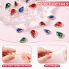 45Pcs 6 Styles Sew on Glass Rhinestone FIND-GA0004-48-4
