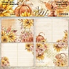 8 Sheets A5 Autumn Pumpkin Scrapbook Paper Pads PW-WG62293-01-4