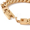 Ion Plating(IP) 304 Stainless Steel Chunky Curb Chains Bracelet for Men Women BJEW-E107-11G-01-4