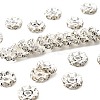 Brass Rhinestone Spacer Beads RB-A014-L12mm-01S-1