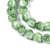 Handmade Millefiori Glass Round Beads Strands LK-R004-93C-3