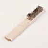 Six Rows Stainless Steel Wire Brush X-TOOL-WH0095-05-1