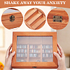 Wood Bookshelf with Books Mini Model DJEW-WH0596-027-3