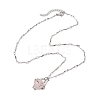 3Pcs 3 Sizes 304 Stainless Steel Wavy Bar Link Chain Macrame Pouch Necklace Making NJEW-JN05065-5