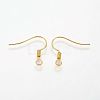 Brass Earring Hooks KK-Q363-G-NF-2