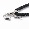 Braided Nylon Cord Necklace Making MAK-A017-C-4