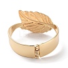 Leaf Alloy Cuff Bangles BJEW-C058-06G-3