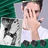 3Pcs 3 Size 304 Stainless Steel Rectangle Signet Finger Rings RJEW-UN0001-26B-7