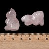 Natural Rose Quartz Carved Healing Figurines G-B062-04E-4