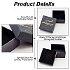 HOBBIESAY 12Pcs Hot Stamping Cardboard Jewelry Packaging Boxes CON-HY0001-02-4