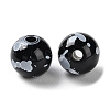 Printed Opaque Acrylic Round Beads LS-ACRP-P001-01B-02-2