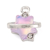 Rack Plating Alloy Cubic Zirconia Pendants FIND-Q116-03S-02-1