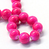 Baking Painted Glass Round Bead Strands DGLA-Q020-10mm-19-2
