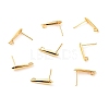 Brass Stud Earring Findings X-KK-F824-003G-1