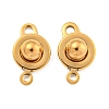 Ion Plating(IP) 201 Stainless Steel Snap Clasps STAS-F139-082G-1