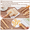 Bamboo Cooking Tongs AJEW-WH0270-205-3