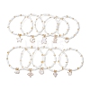 10Pcs 10 Styles Glass Seed Beads Stretch Bracelet Sets BJEW-MZ00095-1