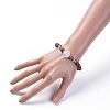 Unisex Wood Beads Stretch Bracelets BJEW-JB04961-03-4