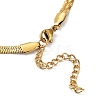 304 Stainless Steel Herringbone Chain Necklaces NJEW-P282-02G-4