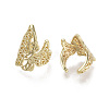 Brass Cuff Earrings EJEW-R114-019G-NF-2