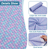 Polyester Mermaid Fish Scale Pattern Fabric DIY-WH0622-024B-4