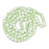 Frosted Crackle Glass Beads Strands GLAA-U001-6mm-M09-3