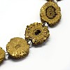 Natural Druzy Quartz Crystal Beads Strands G-F582-A03-3