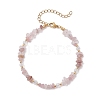 Natural Gemstone Chip Beaded Bracelets for Women BJEW-JB11742-3