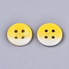 4-Hole Handmade Lampwork Sewing Buttons BUTT-T010-02J-2