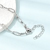 4MM 304 Stainless Steel Textured Paperclip Chain Necklaces for Man and Women SA-CBAB767-12P-3