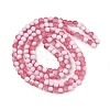 Frosted Crackle Glass Beads Strands GLAA-U001-8mm-M13-3
