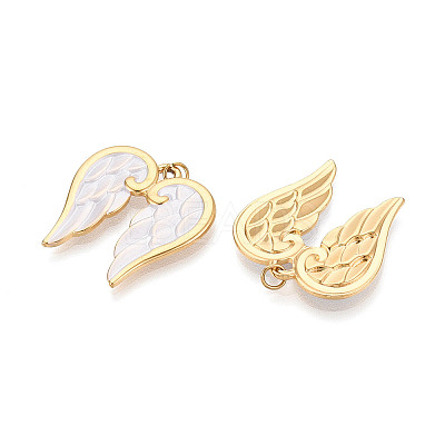 304 Stainless Steel Enamel Pendants X-STAS-T069-54-1