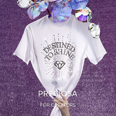 Preciosa&reg MAXIMA Crystal No Hotfix Flatback Stones Y-PRC-NSS6-70350-1