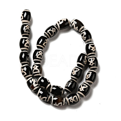 Tibetan Style dZi Beads Strands G-F726-A15-1