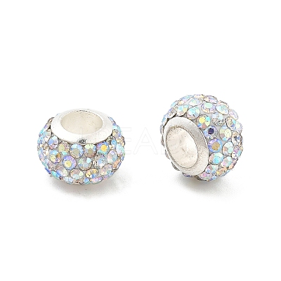 Rondelle Polymer Clay European Beads FIND-U001-01T-1