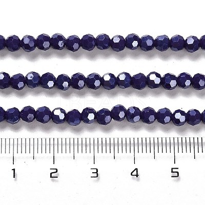 Electroplate Opaque Glass Beads Strands LS-EGLA-A035-P4mm-A09-1
