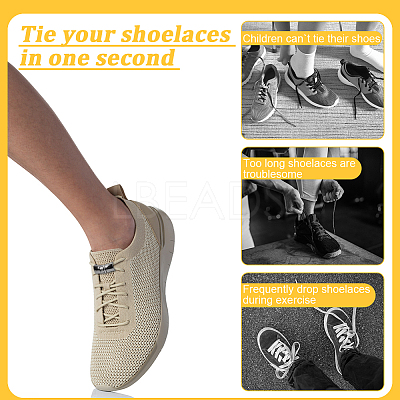 24Pcs 6 Colors Alloy Shoelaces Buckle Lock FIND-NB0005-17-1