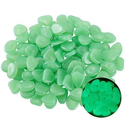 1 Set Resin Luminous Glow in the Dark Pebbles Stone DJEW-CN0001-40D-1
