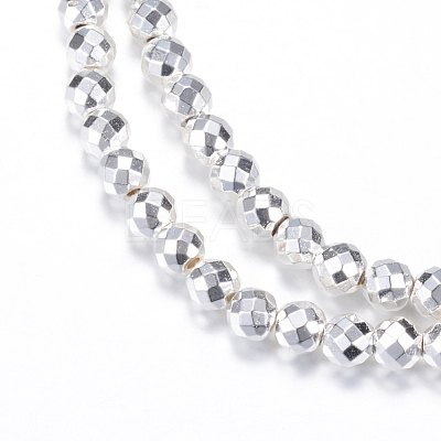 Electroplate Non-magnetic Synthetic Hematite Bead Strands X-G-Q465-12S-1