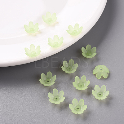 Frosted Acrylic Bead Caps MACR-S371-07A-728-1