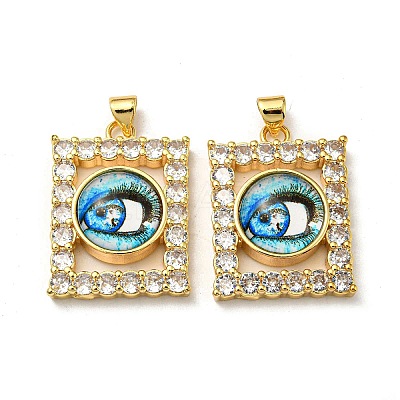 Golden Brass Pendants KK-L209-006G-06-1