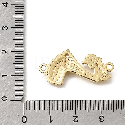Brass Connector Charms KK-Z155-11G-1