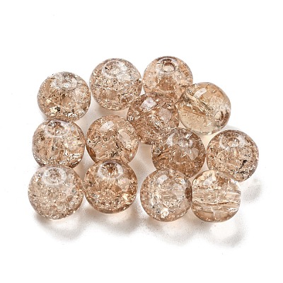 Transparent Spray Painting Crackle Glass Beads GLAA-L046-01B-29-1