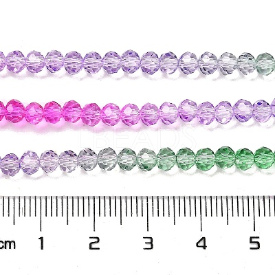 Transparent Painted Glass Beads Strands DGLA-A034-T4mm-A06-1