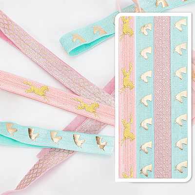 20 Yards Polyester Elastic Ribbon EC-GF0001-07-1