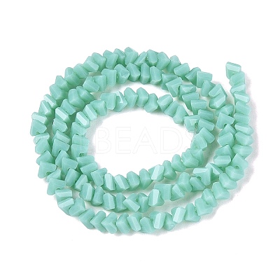 Opaque Glass Beads Strands GLAA-N019-3mm-15-1