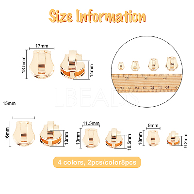 Zinc Alloy Replacement Zipper Sliders FIND-BC0001-55-1