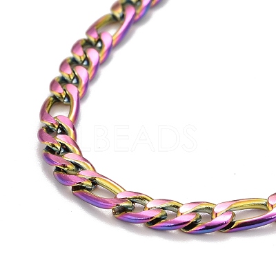 Ion Plating(IP)  304 Stainless Steel Chain Necklaces NJEW-A002-06MC-1