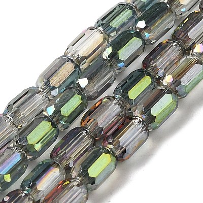 Electroplate Glass Beads Strands EGLA-D031-01-25-1