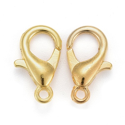 Zinc Alloy Lobster Claw Clasps X-E105-G-NF-1